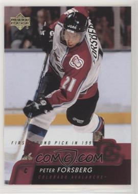 2002-03 Upper Deck - Gifted Greats #GG5 - Peter Forsberg