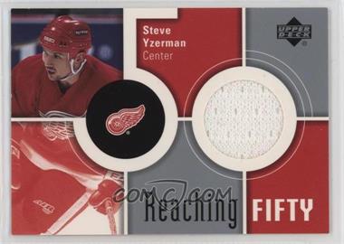 2002-03 Upper Deck - Reaching 50 #50-SY - Steve Yzerman