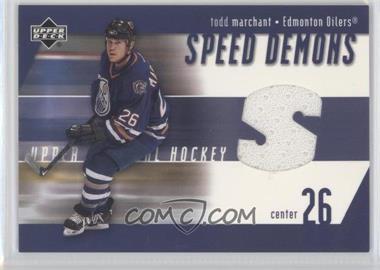 2002-03 Upper Deck - Speed Demons #SD-TM - Todd Marchant