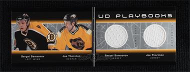2002-03 Upper Deck - UD Playbooks #UD-ST - Sergei Samsonov, Joe Thornton /14