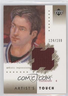 2002-03 Upper Deck Artistic Impressions - Artist's Touch Jerseys - Gold #AT-JS - Joe Sakic /199