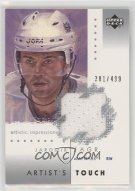 2002-03 Upper Deck Artistic Impressions - Artist's Touch Jerseys #AT-JJ - Jaromir Jagr /499