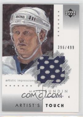 2002-03 Upper Deck Artistic Impressions - Artist's Touch Jerseys #AT-MS - Mats Sundin /499