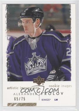 2002-03 Upper Deck Artistic Impressions - [Base] - Gold #121 - Rookie Images - Alex Frolov /75