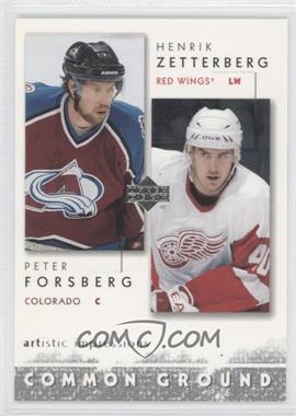 2002-03 Upper Deck Artistic Impressions - Common Ground #CG21 - Peter Forsberg, Henrik Zetterberg