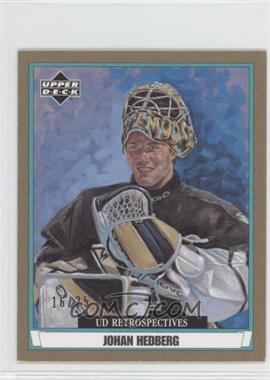 2002-03 Upper Deck Artistic Impressions - UD Retrospectives - Gold #R71 - Johan Hedberg /25