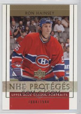 2002-03 Upper Deck Classic Portraits - [Base] #119 - Ron Hainsey /1500