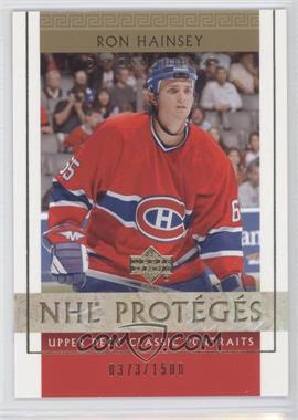 2002-03 Upper Deck Classic Portraits - [Base] #119 - Ron Hainsey /1500