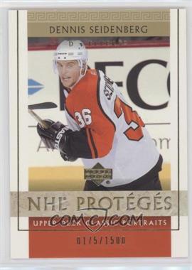 2002-03 Upper Deck Classic Portraits - [Base] #123 - Dennis Seidenberg /1500