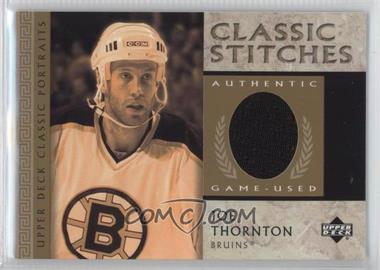 2002-03 Upper Deck Classic Portraits - Classic Stitches #C-JT - Joe Thornton