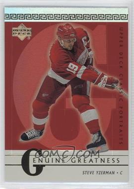 2002-03 Upper Deck Classic Portraits - Genuine Greatness #GG4 - Steve Yzerman