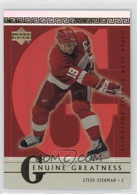 2002-03 Upper Deck Classic Portraits - Genuine Greatness #GG4 - Steve Yzerman