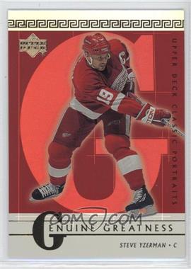 2002-03 Upper Deck Classic Portraits - Genuine Greatness #GG4 - Steve Yzerman