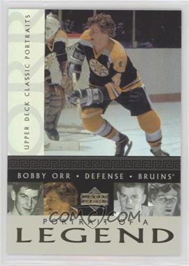 2002-03 Upper Deck Classic Portraits - Portrait of a Legend #PL7 - Bobby Orr