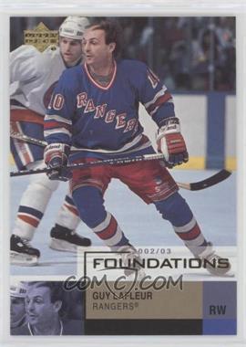 2002-03 Upper Deck Foundations - [Base] #64 - Guy Lafleur