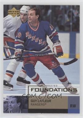 2002-03 Upper Deck Foundations - [Base] #64 - Guy Lafleur