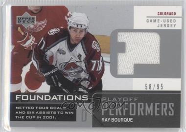 2002-03 Upper Deck Foundations - Playoff Performers - Silver #P-RB - Ray Bourque /95