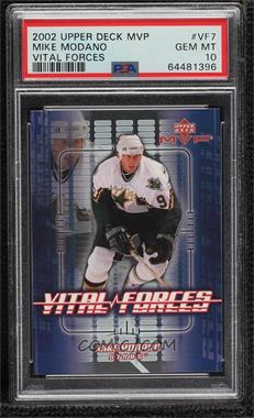 2002-03 Upper Deck MVP - Vital Forces #VF7 - Mike Modano [PSA 10 GEM MT]