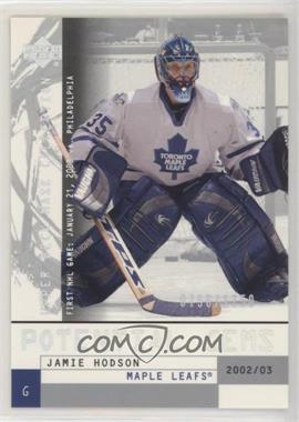 2002-03 Upper Deck Mask Collection - [Base] #152 - Jamie Hodson /1750