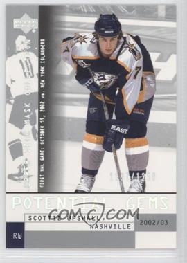 2002-03 Upper Deck Mask Collection - [Base] #176 - Scottie Upshall /1250