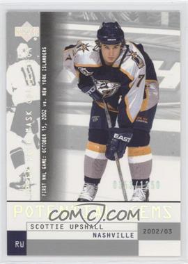 2002-03 Upper Deck Mask Collection - [Base] #176 - Scottie Upshall /1250