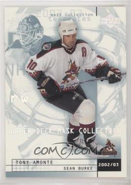 2002-03 Upper Deck Mask Collection - [Base] #67 - Tony Amonte, Sean Burke