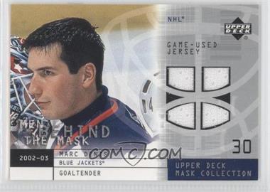 2002-03 Upper Deck Mask Collection - Men Behind the Mask Jerseys #BM-MD - Marc Denis