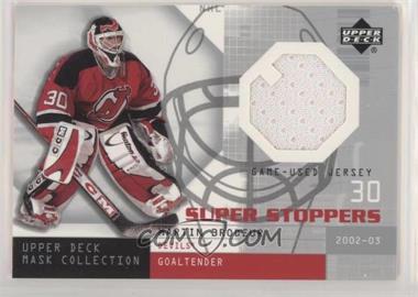 2002-03 Upper Deck Mask Collection - Super Stoppers Jerseys #SS-MB - Martin Brodeur