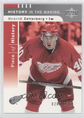 2002-03 Upper Deck Piece Of History - [Base] #128 - Henrik Zetterberg /1500