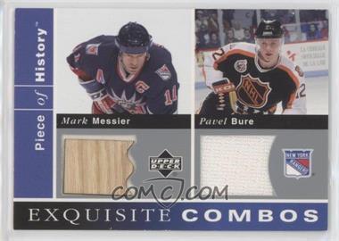 2002-03 Upper Deck Piece Of History - Exquisite Combos #EC-BM - Pavel Bure, Mark Messier