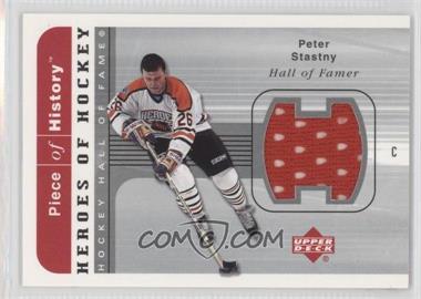 2002-03 Upper Deck Piece Of History - Heroes of Hockey Jerseys #HH-PS - Peter Stastny