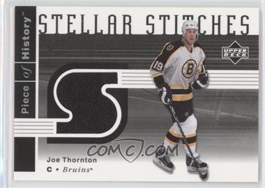 2002-03 Upper Deck Piece Of History - Stellar Stitches #SS-JT - Joe Thornton