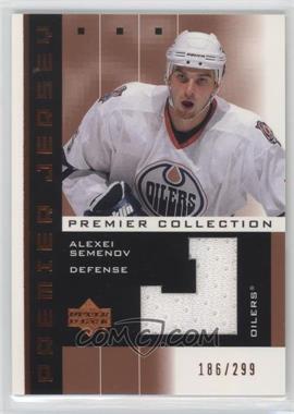 2002-03 Upper Deck Premier Collection - Premier Jerseys - Bronze #AX - Alexei Semenov /299