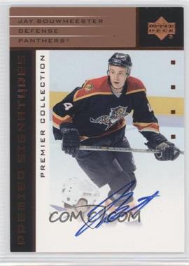 2002-03 Upper Deck Premier Collection - Signatures - Bronze #S-BW - Jay Bouwmeester