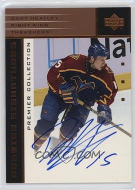 2002-03 Upper Deck Premier Collection - Signatures - Bronze #S-DH - Dany Heatley