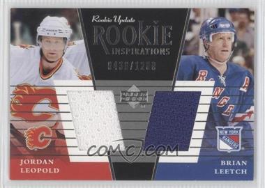 2002-03 Upper Deck Rookie Update - [Base] #155b - Jordan Leopold, Brian Leetch /1200