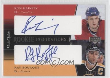 2002-03 Upper Deck Rookie Update - [Base] #165 - Ron Hainsey, Ray Bourque /199