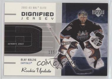 2002-03 Upper Deck Rookie Update - Dignified Jersey #D-OK - Olaf Kolzig /299