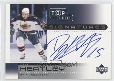 2002-03 Upper Deck Top Shelf - Signatures #DH - Dany Heatley