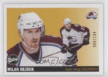 2002-03 Upper Deck Vintage - [Base] - Green Backs #66 - Milan Hejduk /199