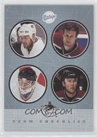 Todd Bertuzzi, Markus Naslund, Dan Cloutier, Trevor Linden