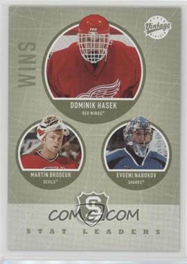 2002-03 Upper Deck Vintage - [Base] #316 - Dominik Hasek, Evgeni Nabokov, Martin Brodeur