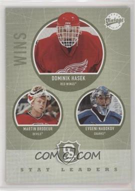 2002-03 Upper Deck Vintage - [Base] #316 - Dominik Hasek, Evgeni Nabokov, Martin Brodeur