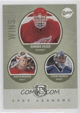 2002-03 Upper Deck Vintage - [Base] #316 - Dominik Hasek, Evgeni Nabokov, Martin Brodeur