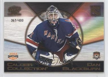 2002 Pacific Calder Collection All-Star Game - [Base] - Gold #8 - Dan Blackburn /400