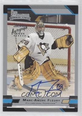 2003-04 Bowman Draft Picks - [Base] #152 - Marc-Andre Fleury