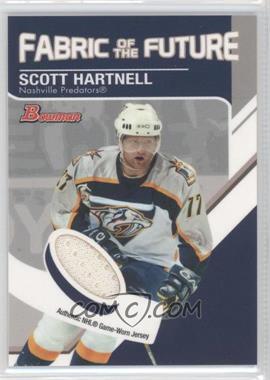 2003-04 Bowman Draft Picks - Fabric of the Future #FF-SH - Scott Hartnell