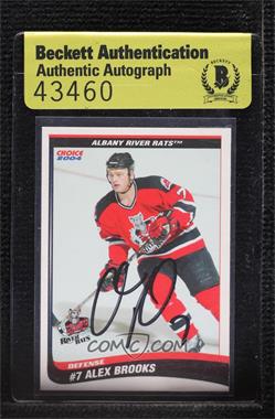 2003-04 Choice Albany River Rats - [Base] #05 - Alex Brooks [BAS Authentic]