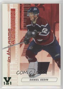 2003-04 In the Game Action - Game-Used Jerseys - ITG Vault Emerald #M-76 - Daniel Sedin /1