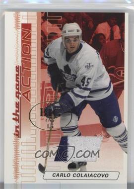 2003-04 In the Game Action - Game-Used Jerseys - The Big One (Vancouver) #M-14 - Carlo Colaiacovo /1